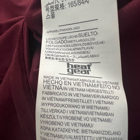 Under Armour Golf Polo Heatgear Maroon/Heather Maroon - Picture 7 of 7
